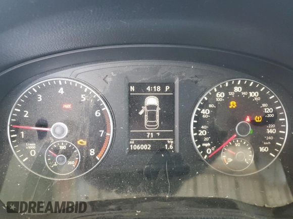 2014 Volkswagen Passat SE z VIN 1VWBT7A32EC090871, wystawiony jako Copart lot #57350735 z przebiegiem 106 002 mil mil oraz Czysty tytuł • Clean title. Historia ofert i sprzedaży dostępna na DreamBid. Obrazek 9.