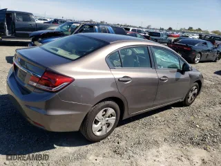2013 Honda Civic Sdn LX with VIN 2HGFB2F50DH517143, listed as a Copart auction lot 50050555 with 57,917 mi miles and Salvage Title. Bid and sale history available at carsss.com. Image 3.