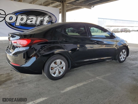 2016 Hyundai Elantra SE with VIN KMHDH4AE6GU512288, listed as a Copart auction lot 53707605 with 198,927 mi miles and Clean Title. Bid and sale history available at carsss.com. Image 3.