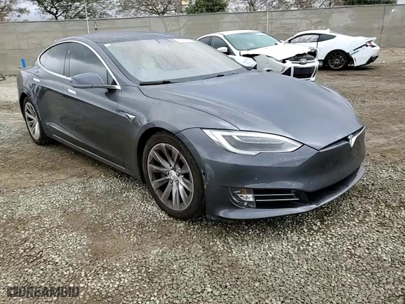 2017 Tesla Model S 100D with VIN 5YJSA1E22HF183131, listed as a Copart auction lot 42749885 with 70,825 mi miles and Salvage Title. Bid and sale history available at carsss.com. Image 12.