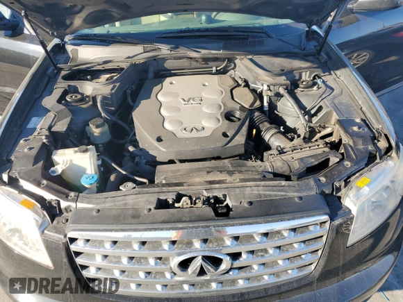 2006 Infiniti FX z VIN JNRAS08W46X203108, wystawiony jako Copart lot #46704545 z przebiegiem 150 293 mil mil oraz Szkoda całkowita • Salvage title. Historia ofert i sprzedaży dostępna na DreamBid. Obrazek 12.