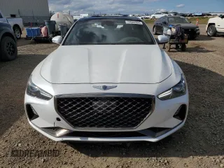 2021 Genesis G70 3.3T with VIN KMTG74LEXMU070081, listed as a Copart auction lot 72065504 with 73,851 mi miles and Clean Title. Bid and sale history available at carsss.com. Image 5.