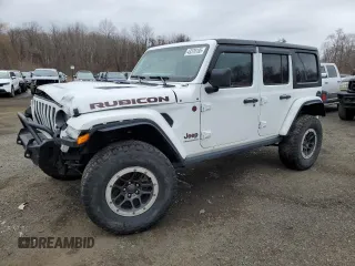 2023 Jeep Wrangler Rubicon with VIN 1C4JJXFG2PW502000, listed as a Copart auction lot 43576195 with 25,754 mi miles and Salvage Title. Bid and sale history available at DreamBid. Image 1.