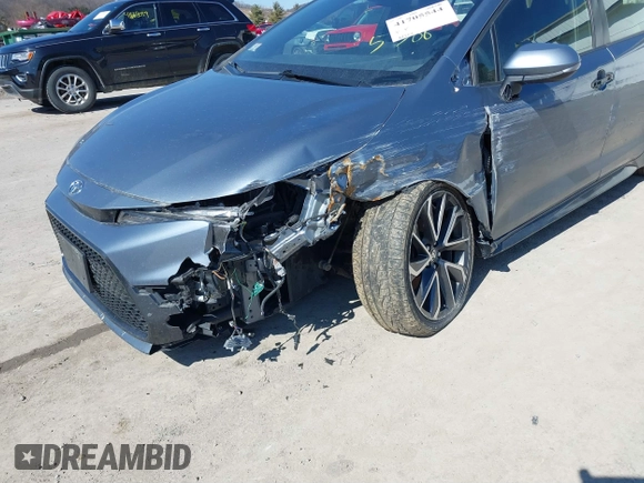 2020 Toyota Corolla SE with VIN JTDS4RCE5LJ015388, listed as a IAAI auction lot 41705544 with 87,322 mi miles and . Bid and sale history available at DreamBid. Image 6.