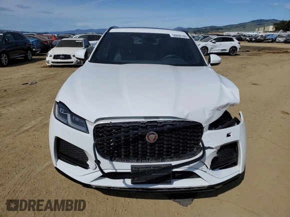2022 Jaguar F-Pace S with VIN SADCJ2EX3NA699951, listed as a Copart auction lot 50092105 with 35,369 mi miles and Salvage title. Bid and sale history available at DreamBid. Image 5.