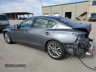 2024 Infiniti Q50 Luxe with VIN JN1EV7BP8RM600834, listed as a Copart auction lot 50489245 with 7,265 mi miles and Salvage title. Bid and sale history available at DreamBid. Image 2.