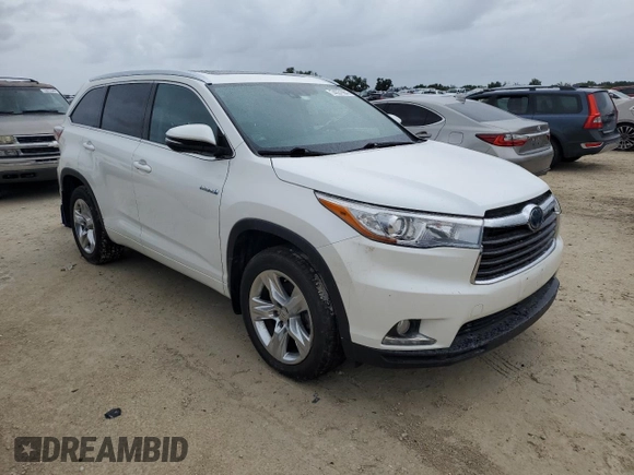 2015 Toyota Highlander Hybrid Limited with VIN 5TDDCRFH7FS012212, listed as a Copart auction lot 74031984 with 83,136 mi miles and Salvage Title. Bid and sale history available at carsss.com. Image 4.