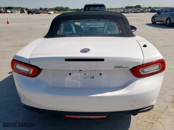 2017 FIAT 124 Spider Elaborazione Abarth with VIN JC1NFAEK0H0105912, listed as a Copart auction lot 53077885 with 72,652 mi miles and Salvage Title. Bid and sale history available at carsss.com. Image 6.