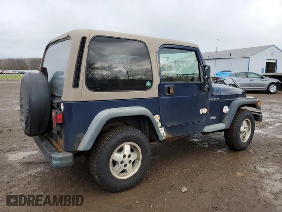 2001 Jeep Wrangler SE with VIN 1J4FA29P51P323174, listed as a Copart auction lot 82175184 with 262,098 mi miles and Clean Title. Bid and sale history available at carsss.com. Image 3.
