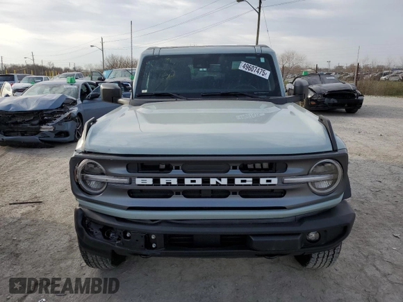 2024 Ford Bronco Big Bend с VIN 1FMDE7BH4RLB08451, выставлен на аукционе Copart как лот 49607475 с пробегом 3 569 миль миль и Списание • Salvage title. История ставок и продаж доступна на DreamBid. Изображение 5.