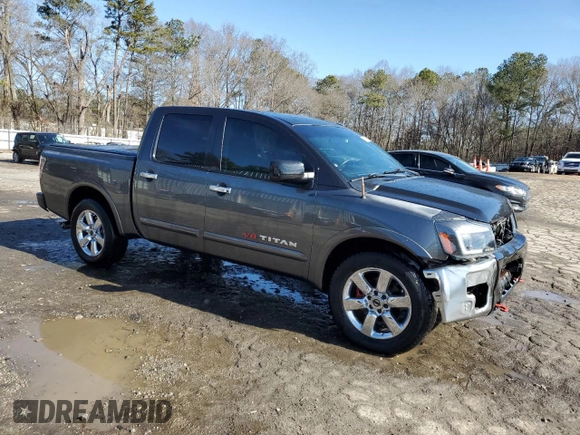 2008 Nissan Titan XE with VIN 1N6AA07D28N329191, listed as a Copart auction lot 42418665 with 213,894 mi miles and Salvage Title. Bid and sale history available at carsss.com. Image 4.