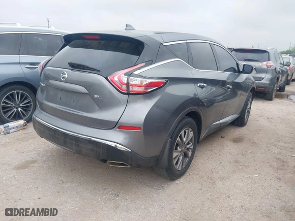 2017 Nissan Murano SV with VIN 5N1AZ2MG2HN170724, listed as a IAAI auction lot 41917148 with 52,075 mi miles. Bid and sale history available at carsss.com. Image 4.
