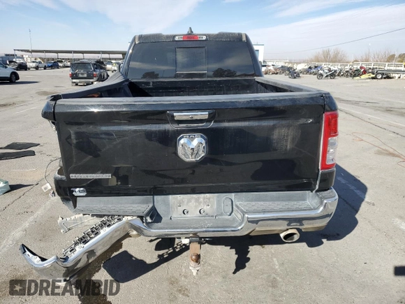 2020 Ram 1500 Big Horn with VIN 1C6RREBT2LN194482, listed as a Copart auction lot 45927605 with 64,308 mi miles and Salvage Title. Bid and sale history available at carsss.com. Image 6.