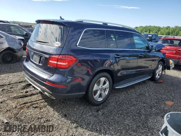 2017 Mercedes-Benz GLS 450 with VIN 4JGDF6EE6HA904783, listed as a Copart auction lot 57311545 with 100,160 mi miles and Salvage title. Bid and sale history available at DreamBid. Image 3.