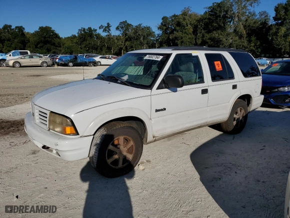 1999 Oldsmobile Bravada with VIN 1GHDT13W1X2704151, listed as a Copart auction lot 76802764 with 155630 miles and Salvage Title. Bid and sale history available at carsss.com. Image 1.