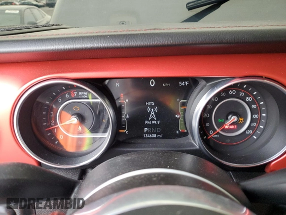 2021 Jeep Gladiator Rubicon with VIN 1C6JJTBG9ML512347, listed as a Copart auction lot 43197415 with 134,608 mi miles and Salvage title. Bid and sale history available at DreamBid. Image 9.