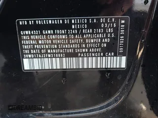 2015 Volkswagen Jetta SE z VIN 3VWD17AJ2FM318882, wystawiony jako IAAI lot #42041914 z przebiegiem 97 623 mil mil oraz . Historia ofert i sprzedaży dostępna na DreamBid. Obrazek 9.