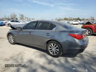 2016 Infiniti Q50 2.0t Premium with VIN JN1CV7AR1GM252284, listed as a Copart auction lot 43807775 with 107,735 mi miles and Salvage Title. Bid and sale history available at carsss.com. Image 2.