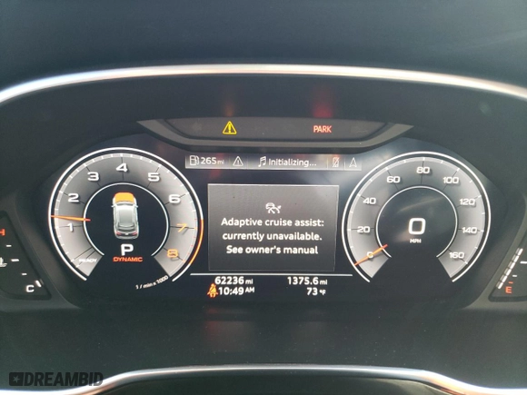 2020 Audi Q3 Premium Plus with VIN WA1BECF35L1004423, listed as a Copart auction lot 75866084 with 62,236 mi miles and Salvage Title. Bid and sale history available at carsss.com. Image 9.