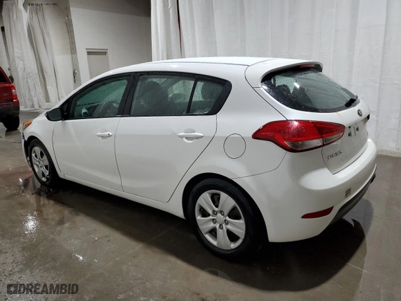 2016 Kia Forte 5-Door LX with VIN KNAFK5A8XG5525566, listed as a Copart auction lot 53115565 with 39,446 mi miles and Salvage Title. Bid and sale history available at carsss.com. Image 2.