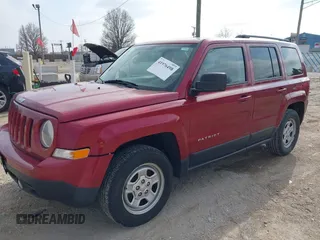 2015 Jeep Patriot Sport with VIN 1C4NJRBBXFD214047, listed as a IAAI auction lot 41976498 with 144,950 mi miles and . Bid and sale history available at carsss.com. Image 2.