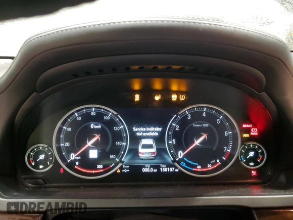 2014 BMW 7 Series ALPINA B7 xDrive with VIN WBAYF8C51ED653635, listed as a Copart auction lot 42583015 with 150,107 mi miles and Salvage Title. Bid and sale history available at DreamBid. Image 9.