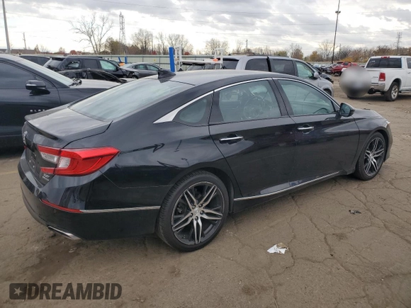 2021 Honda Accord Touring with VIN 1HGCV2F99MA010771, listed as a Copart auction lot 78258924 with 60,260 mi miles and Salvage title. Bid and sale history available at DreamBid. Image 3.