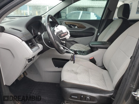 2021 GMC Terrain SLE with VIN 3GKALMEV0ML356131, listed as a Copart auction lot 57857565 with 140,473 mi miles and Salvage title. Bid and sale history available at DreamBid. Image 7.