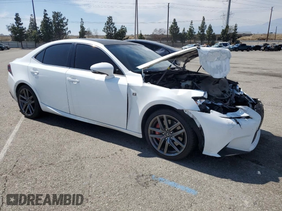 2016 Lexus IS 200t with VIN JTHBA1D27G5002704, listed as a Copart auction lot 52752465 with 84,357 mi miles and Salvage Title. Bid and sale history available at DreamBid. Image 4.