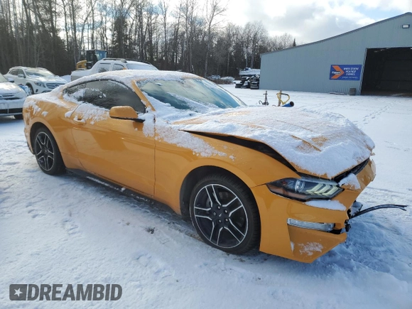 2022 Ford Mustang EcoBoost with VIN 1FA6P8TH2N5144882, listed as a Copart auction lot 85665864 with 22,551 mi miles and Salvage Title. Bid and sale history available at carsss.com. Image 4.