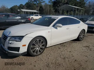2014 Audi A7 3.0 Premium Plus with VIN WAUWGAFC9EN122408, listed as a Copart auction lot 46988315 with 144,496 mi miles and Salvage Title. Bid and sale history available at carsss.com. Image 1.