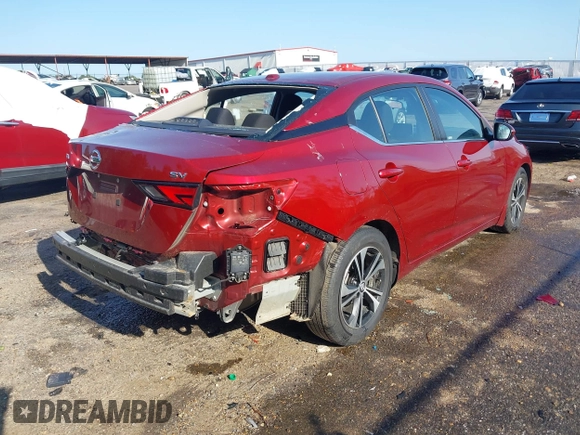 2022 Nissan Sentra SV with VIN 3N1AB8CV3NY264995, listed as a IAAI auction lot 41989200 with 32,072 mi miles and . Bid and sale history available at DreamBid. Image 4.