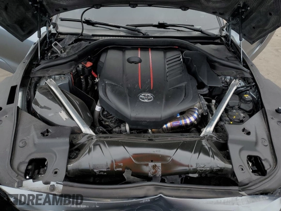 2022 Toyota Supra 3.0 with VIN WZ1DB0C09NW047931, listed as a Copart auction lot 59527955 with 61,941 mi miles and Salvage title. Bid and sale history available at DreamBid. Image 11.