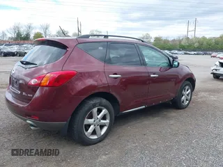 2009 Nissan Murano SL with VIN JN8AZ18W59W131772, listed as a IAAI auction lot 42062662 with 87,189 mi miles. Bid and sale history available at carsss.com. Image 4.