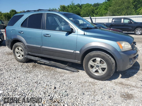 2003 Kia Sorento LX with VIN KNDJC733235055552, listed as a Copart auction lot 56196055 with 109,995 mi miles and Salvage title. Bid and sale history available at DreamBid. Image 4.