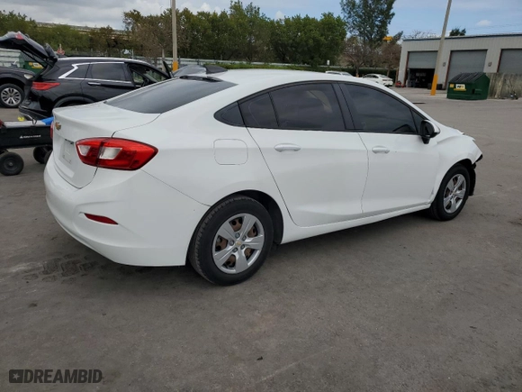2018 Chevrolet Cruze LS with VIN 1G1BC5SM2J7170469, listed as a Copart auction lot 52280165 with 75,877 mi miles and Salvage Title. Bid and sale history available at carsss.com. Image 3.