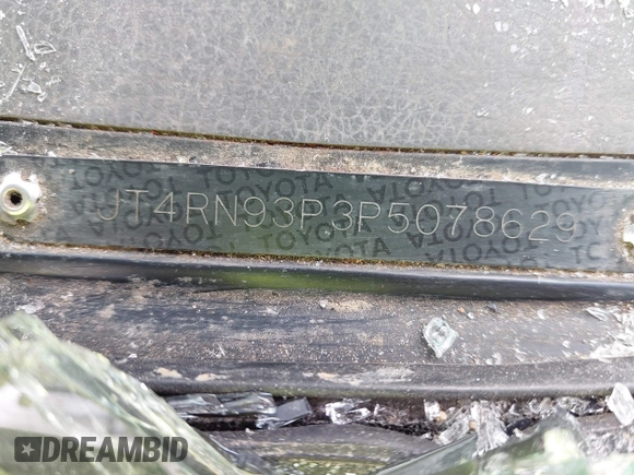 1993 Toyota Pickup DLX z VIN JT4RN93P3P5078629, wystawiony jako IAAI lot #41497529 z przebiegiem 303 435 mil mil oraz . Historia ofert i sprzedaży dostępna na DreamBid. Obrazek 9.