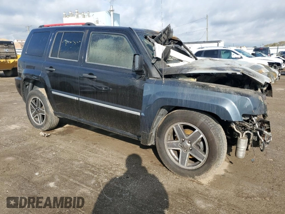 2009 Jeep Patriot Limited with VIN 1J4FT48B19D222173, listed as a Copart auction lot 77677224 with Not provided miles and Salvage title. Bid and sale history available at DreamBid. Image 4.
