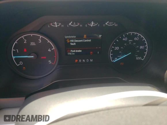 2024 Ford F-350 XL with VIN 1FT8W3BT2REC89943, listed as a Copart auction lot 56751645 with 1,758 mi miles and Salvage title. Bid and sale history available at DreamBid. Image 9.