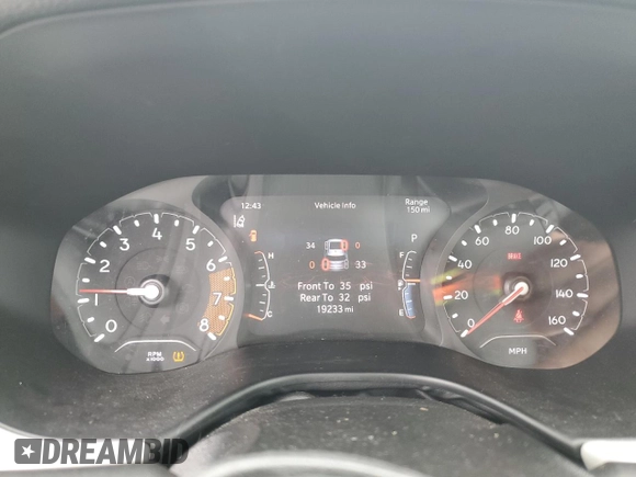 2023 Jeep Compass (RED) Edition с VIN 3C4NJDCN4PT516473, выставлен на аукционе Copart как лот 57001795 с пробегом 19 233 миль миль и Чистый • Clean title. История ставок и продаж доступна на DreamBid. Изображение 9.