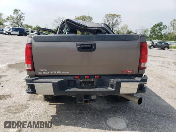2013 GMC Sierra 2500HD SLT with VIN 1GT121E81DF240874, listed as a Copart auction lot 54613995 with 144,836 mi miles and Non repairable. Bid and sale history available at DreamBid. Image 6.