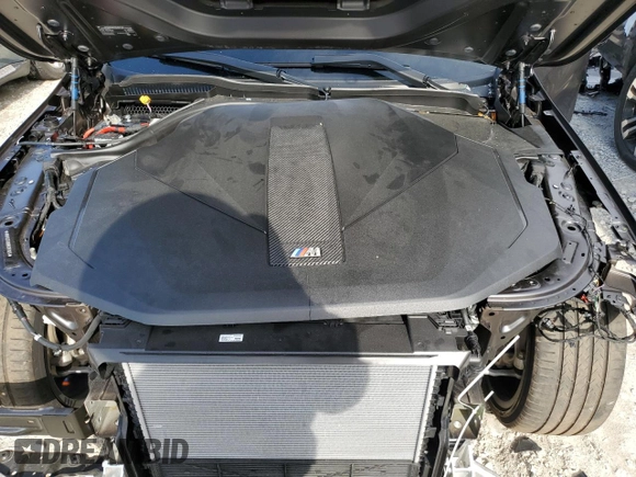 2024 BMW i5 M60 with VIN WBY43FK00RCR71826, listed as a Copart auction lot 72140144 with 5,987 mi miles and Salvage Title. Bid and sale history available at carsss.com. Image 12.