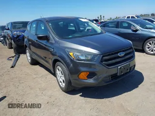 2018 Ford Escape S with VIN 1FMCU0F7XJUB25938, listed as a IAAI auction lot 42616666 with 62,066 mi miles and . Bid and sale history available at DreamBid. Image 1.
