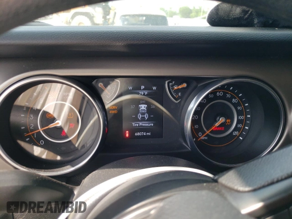 2020 Jeep Wrangler Unlimited Sport S with VIN 1C4HJXDN4LW344401, listed as a Copart auction lot 58404885 with 68,074 mi miles and Salvage title. Bid and sale history available at DreamBid. Image 9.
