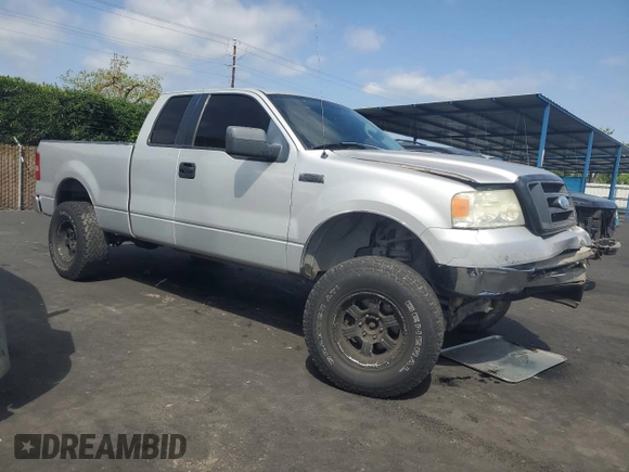 2006 Ford F-150 XLT with VIN 1FTPX12566KC51949, listed as a Copart auction lot 53346765 with 129,284 mi miles and Salvage title. Bid and sale history available at DreamBid. Image 4.