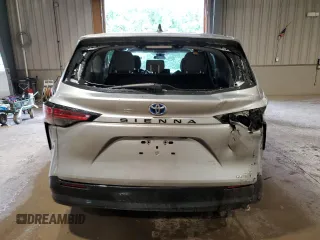 2022 Toyota Sienna LE with VIN 5TDKRKEC2NS090169, listed as a Copart auction lot 60974515 with 83,746 mi miles and Salvage title. Bid and sale history available at DreamBid. Image 6.