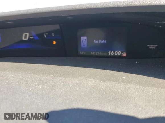 2013 Honda Civic EX with VIN 19XFB2F8XDE268824, listed as a Copart auction lot 52260635 with 141,214 mi miles and Salvage Title. Bid and sale history available at DreamBid. Image 9.