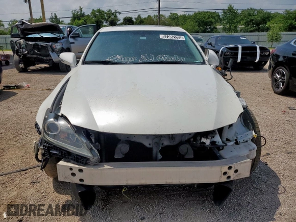 2011 Lexus IS 250 with VIN JTHBF5C23B2101475, listed as a Copart auction lot 57382285 with 161,801 mi miles and Salvage title. Bid and sale history available at DreamBid. Image 5.