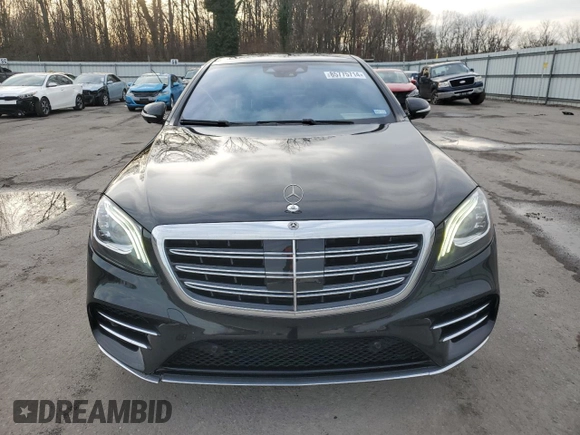 2018 Mercedes-Benz S 560 with VIN WDDUG8DB3JA407853, listed as a Copart auction lot 85775714 with 68,968 mi miles and Salvage Title. Bid and sale history available at carsss.com. Image 5.