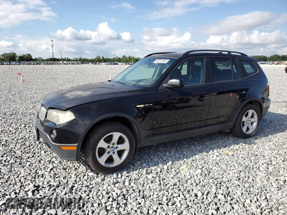2008 BMW X3 3.0si with VIN WBXPC93468WJ24083, listed as a Copart auction lot 53371395 with 133,518 mi miles and Clean Title. Bid and sale history available at carsss.com. Image 1.